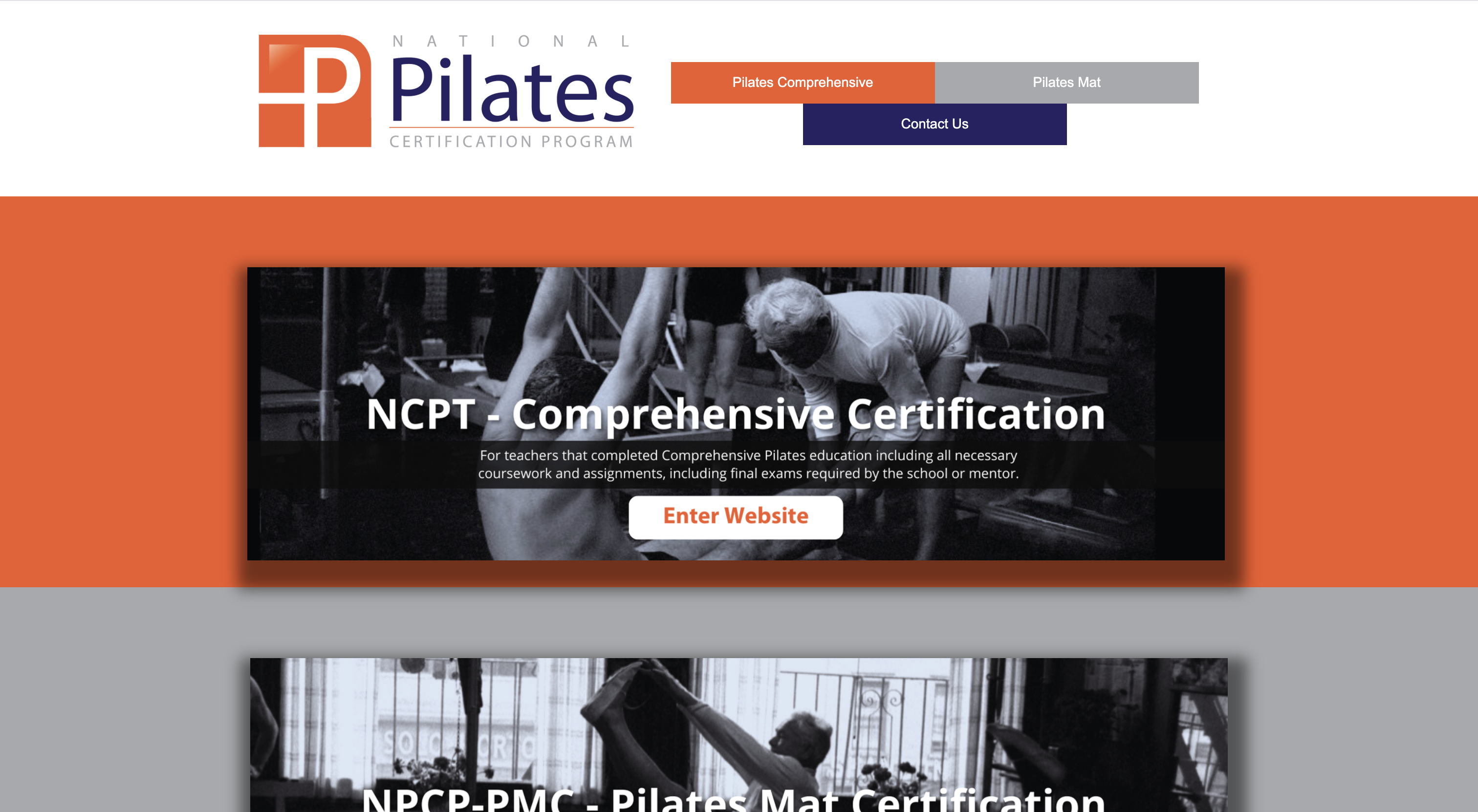 Original NPCP certification layout